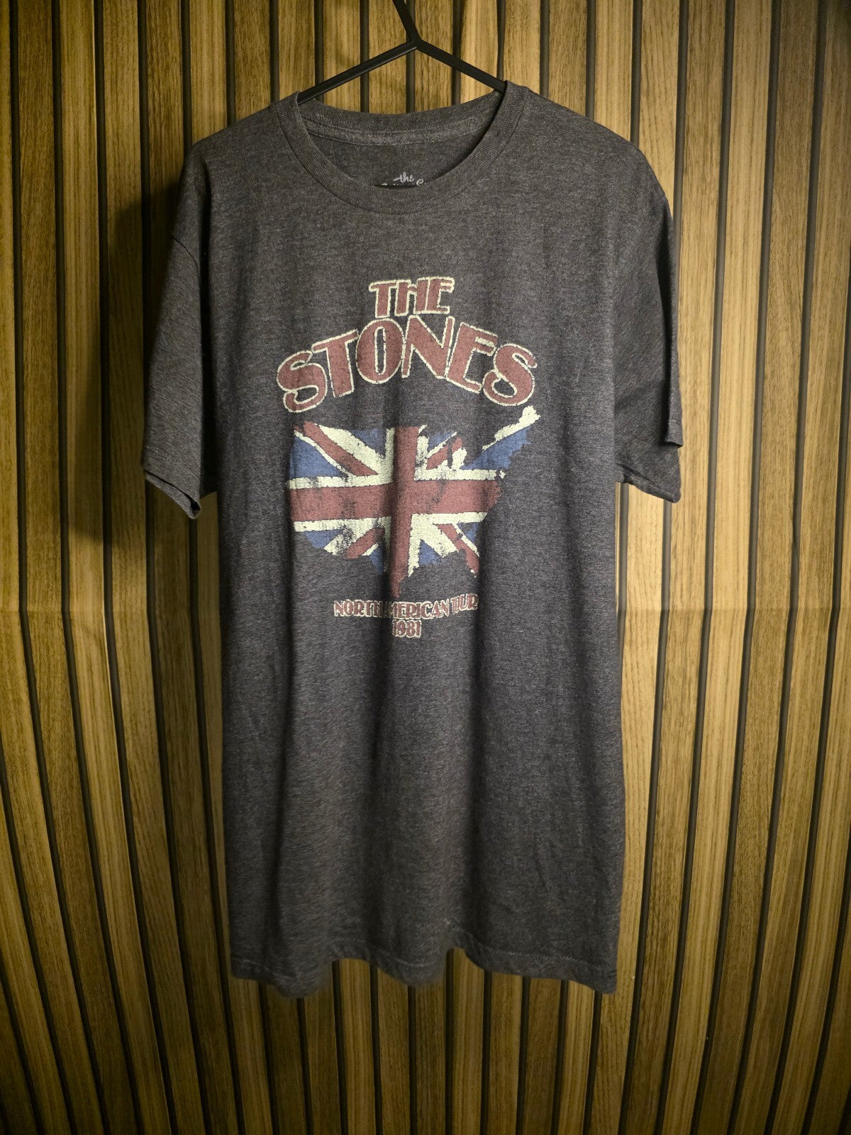 The Rolling Stones North American Tour 1981 Graphic T-Shirt Charcoal Grey M