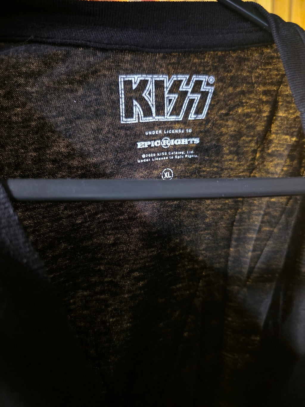KISS I Was Made For Lovin' You Black Graphic T-Shirt XL