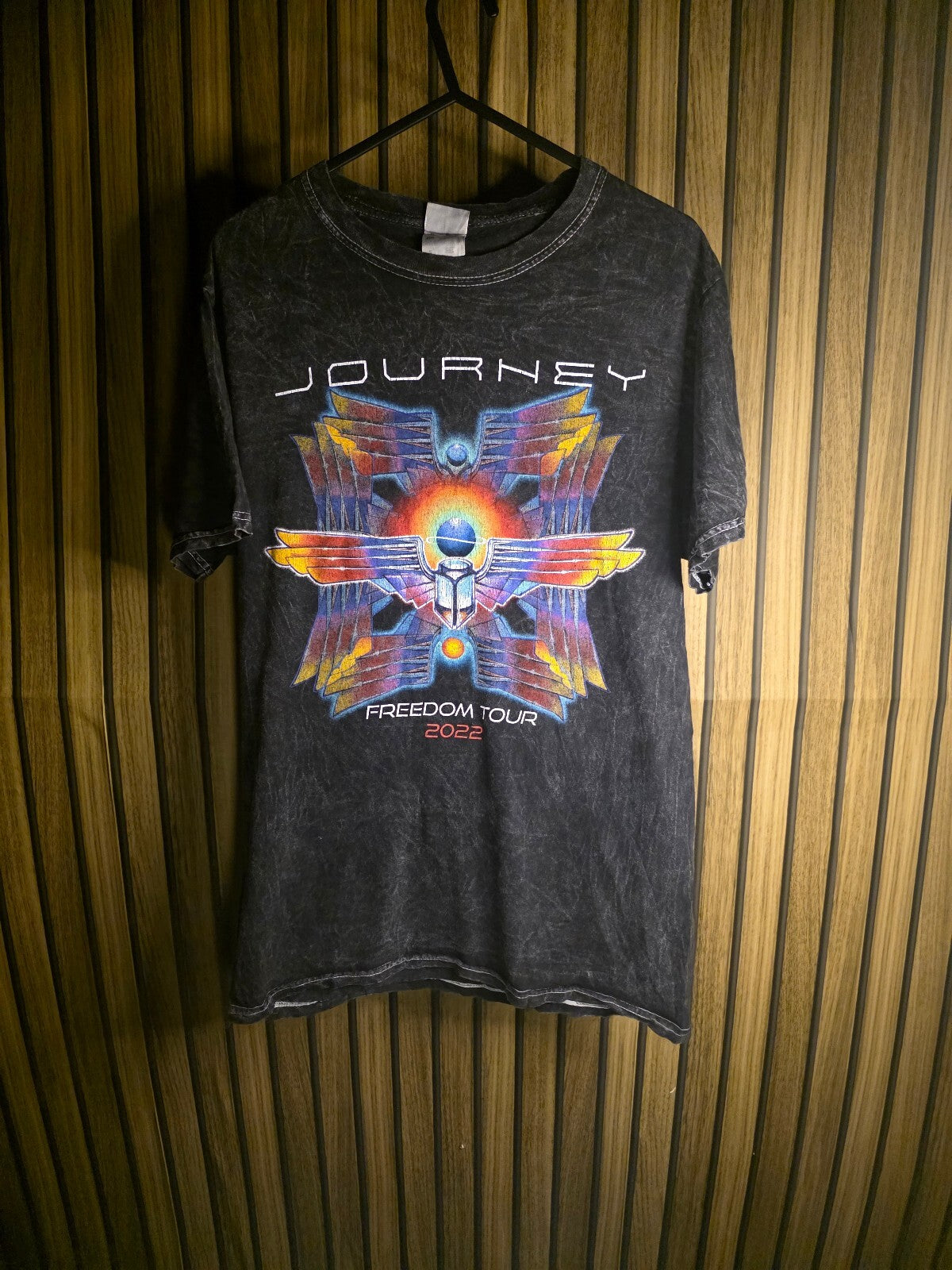 Colortone Journey Freedom Tour 2022 Graphic T-Shirt Black Small