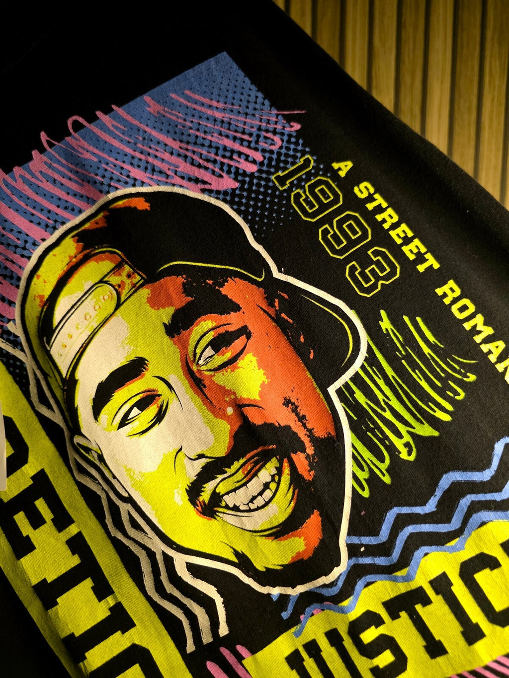 Poetic Justice Tupac Graphic T-Shirt Black Size S