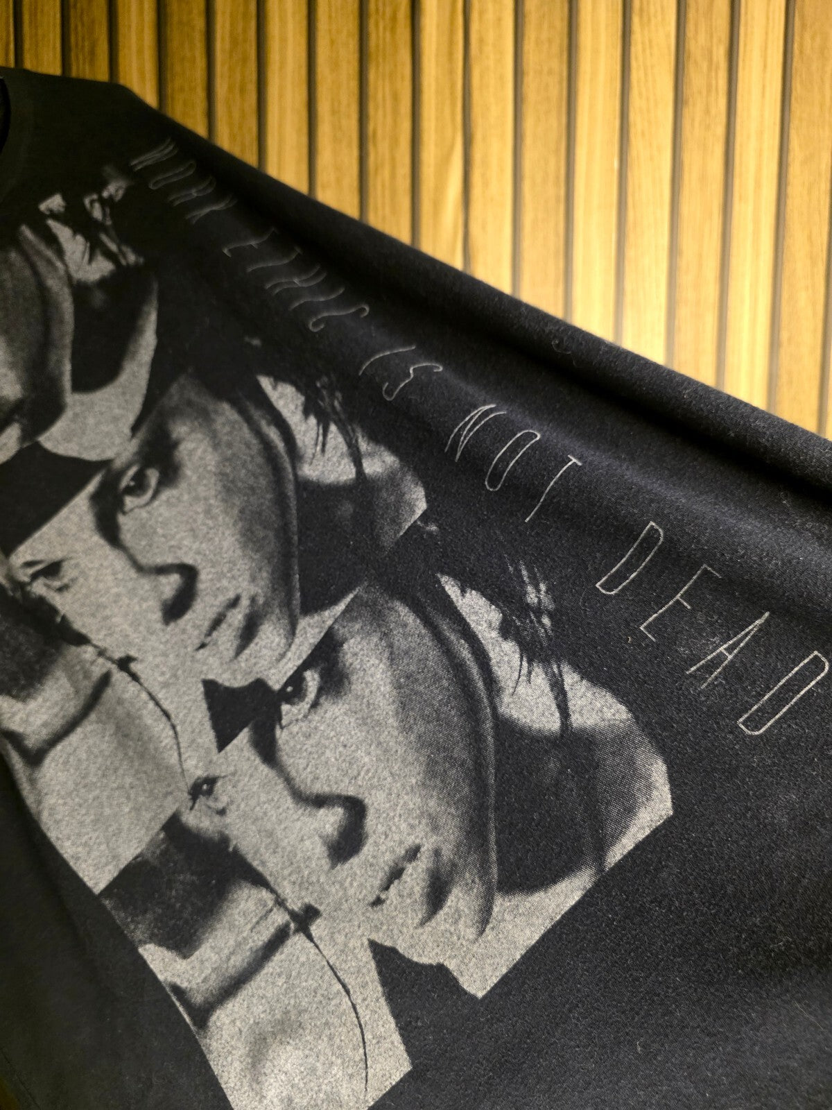 Flag Nor Frail Work Ethic Is Not Dead Graphic T-Shirt Black Oversized XL