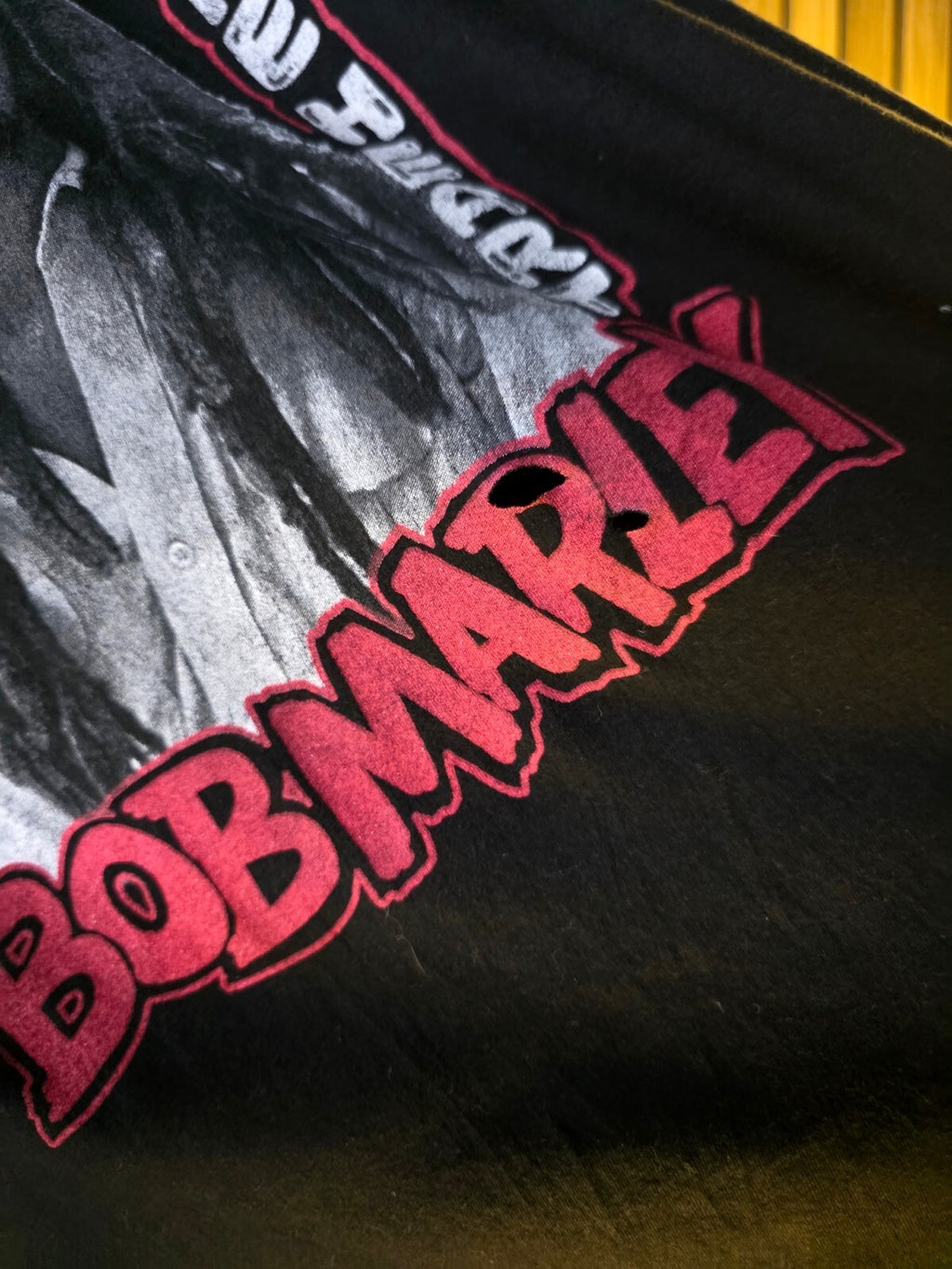 Zion Rootswear Bob Marley Graphic T-Shirt Black Medium