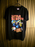 Bayside LeVar Burton Read Banned Books Black Graphic T-Shirt Small