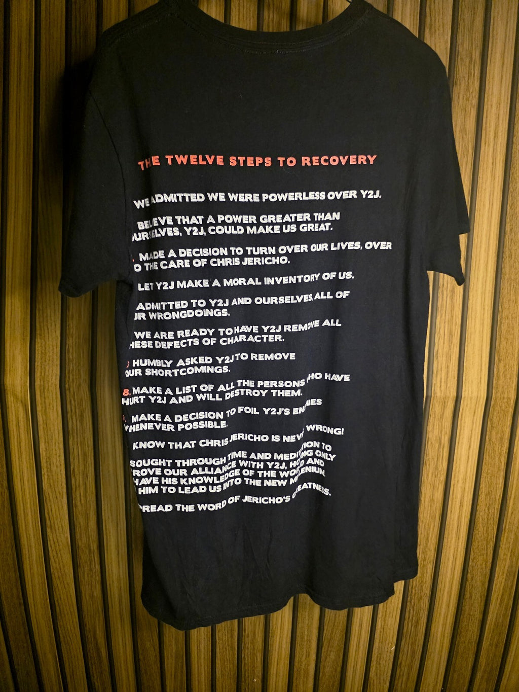WWE Jerichoholic Graphic T-Shirt Black Size S