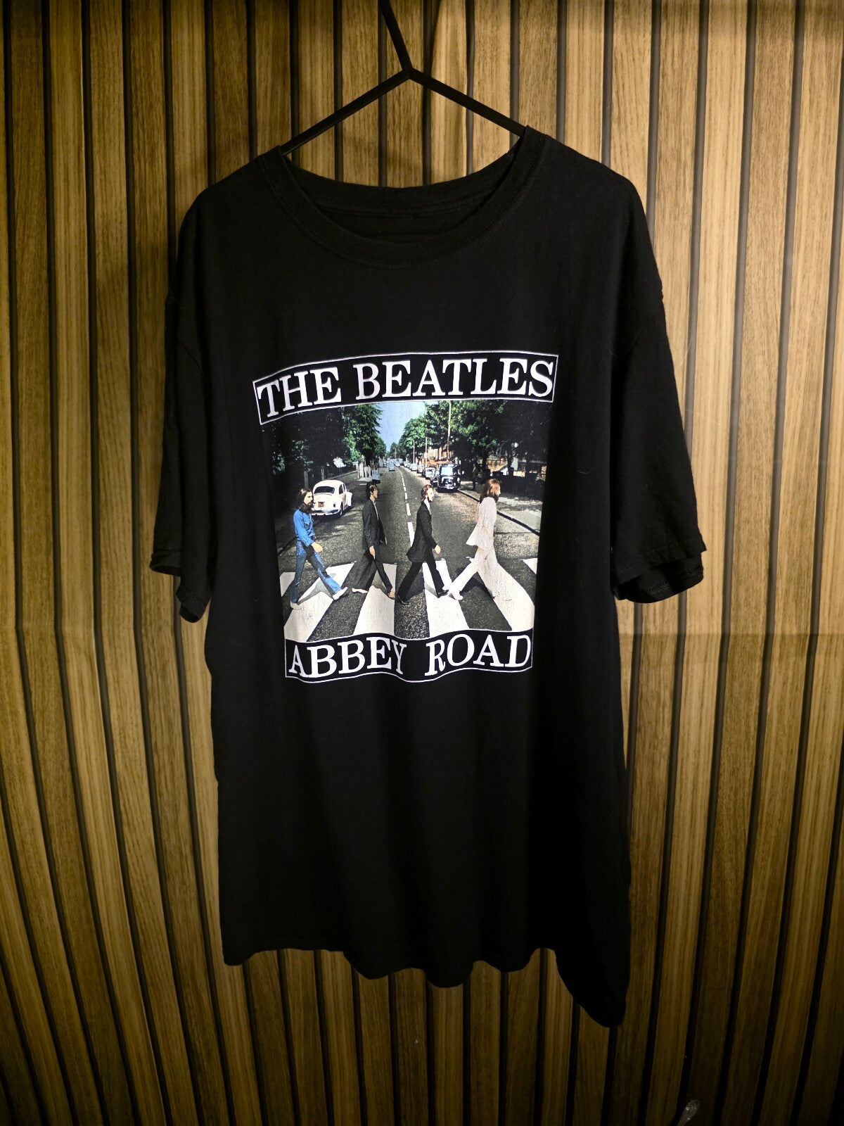 The Beatles Abbey Road Graphic T-Shirt Black Large