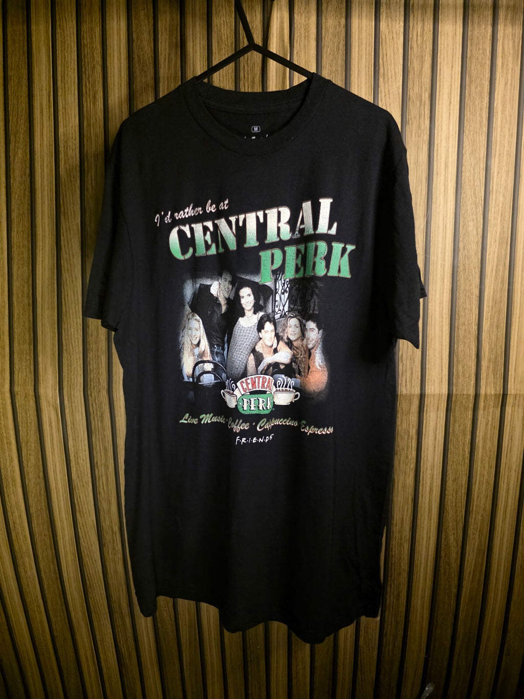 Ripple Junction Friends Central Perk Graphic T-Shirt Black Medium