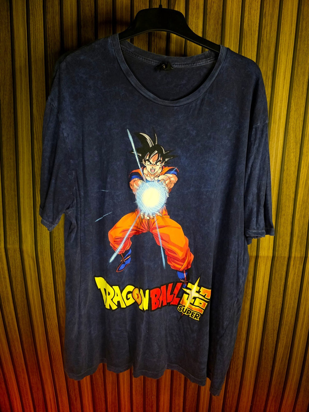 Dragon Ball Super Goku Energy Blast Graphic T-Shirt Navy Blue 2XL