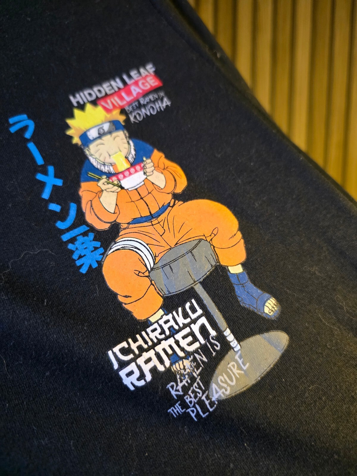 Naruto Ichiraku Ramen Graphic Black T-Shirt Medium