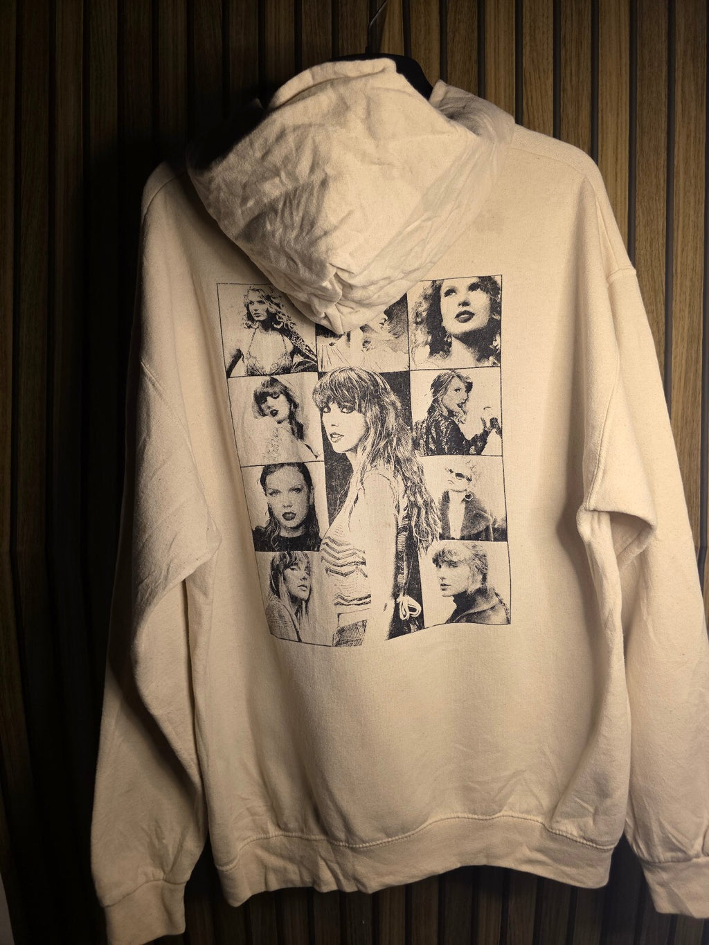 Jerzees Taylor Swift The Eras Tour Hoodie Cream Large