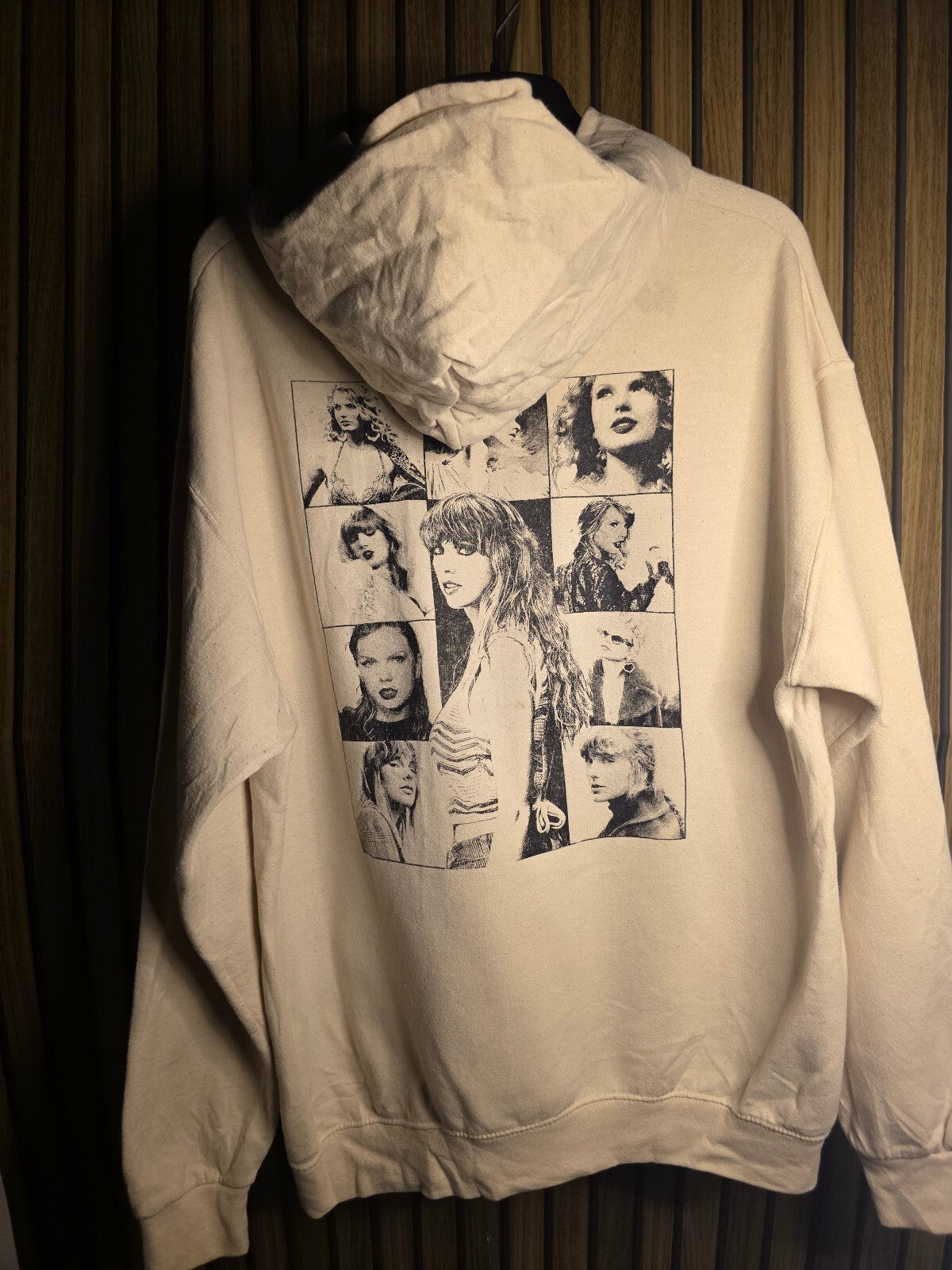 Jerzees Taylor Swift The Eras Tour Hoodie Cream Large