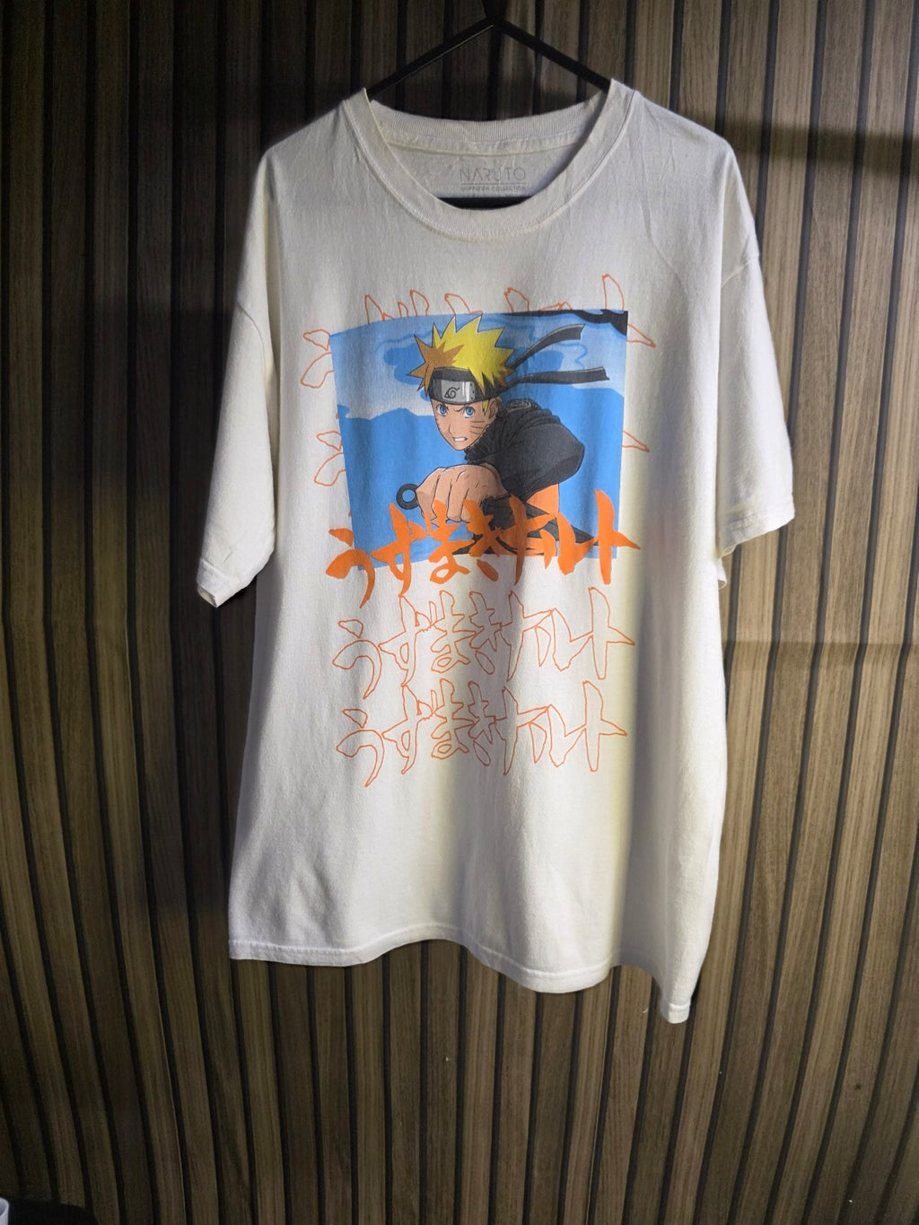 Naruto Shippuden Collection Graphic T-Shirt White Large