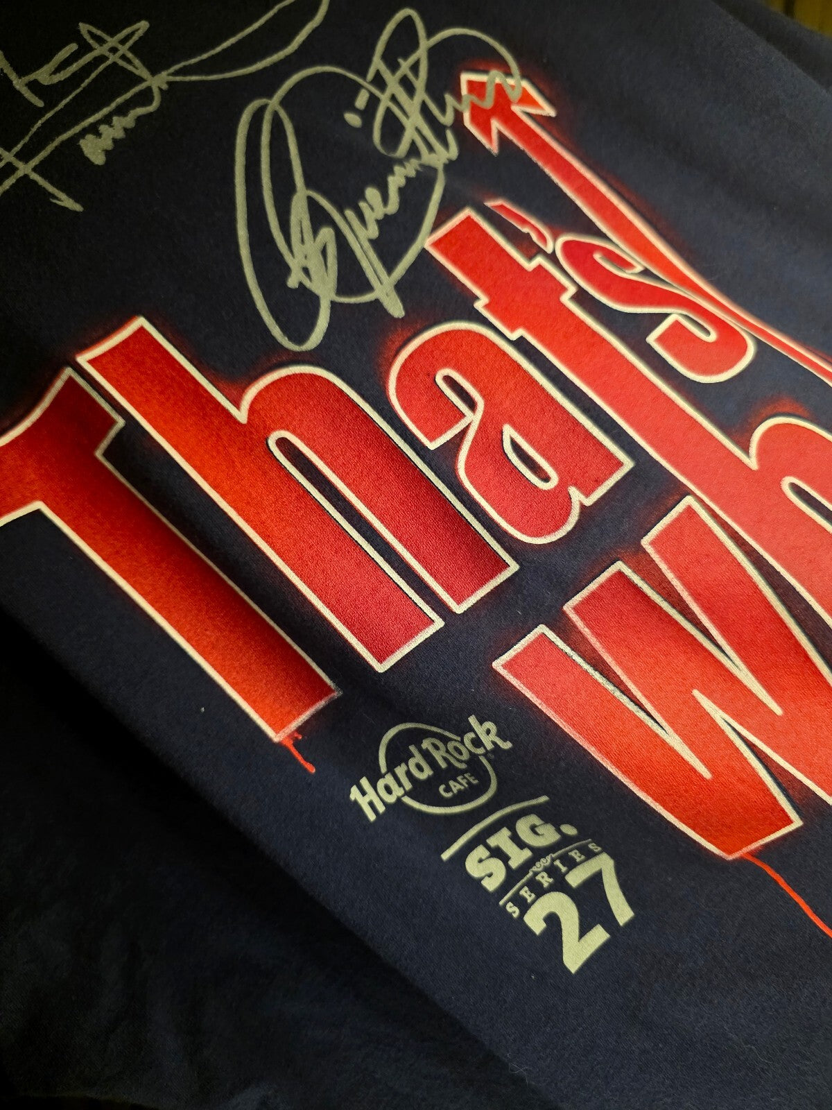 Hard Rock Cafe The Who Niagara Falls Tour Graphic T-Shirt Navy XX Large
