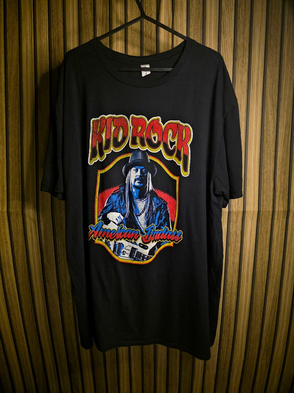 Kid Rock American Badass Tour 2022 Black Graphic T-Shirt XL
