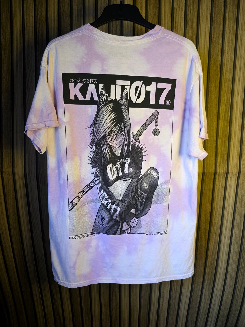 KAIJU017 GIRL017 Lavender Tie Dye T-Shirt Size Medium