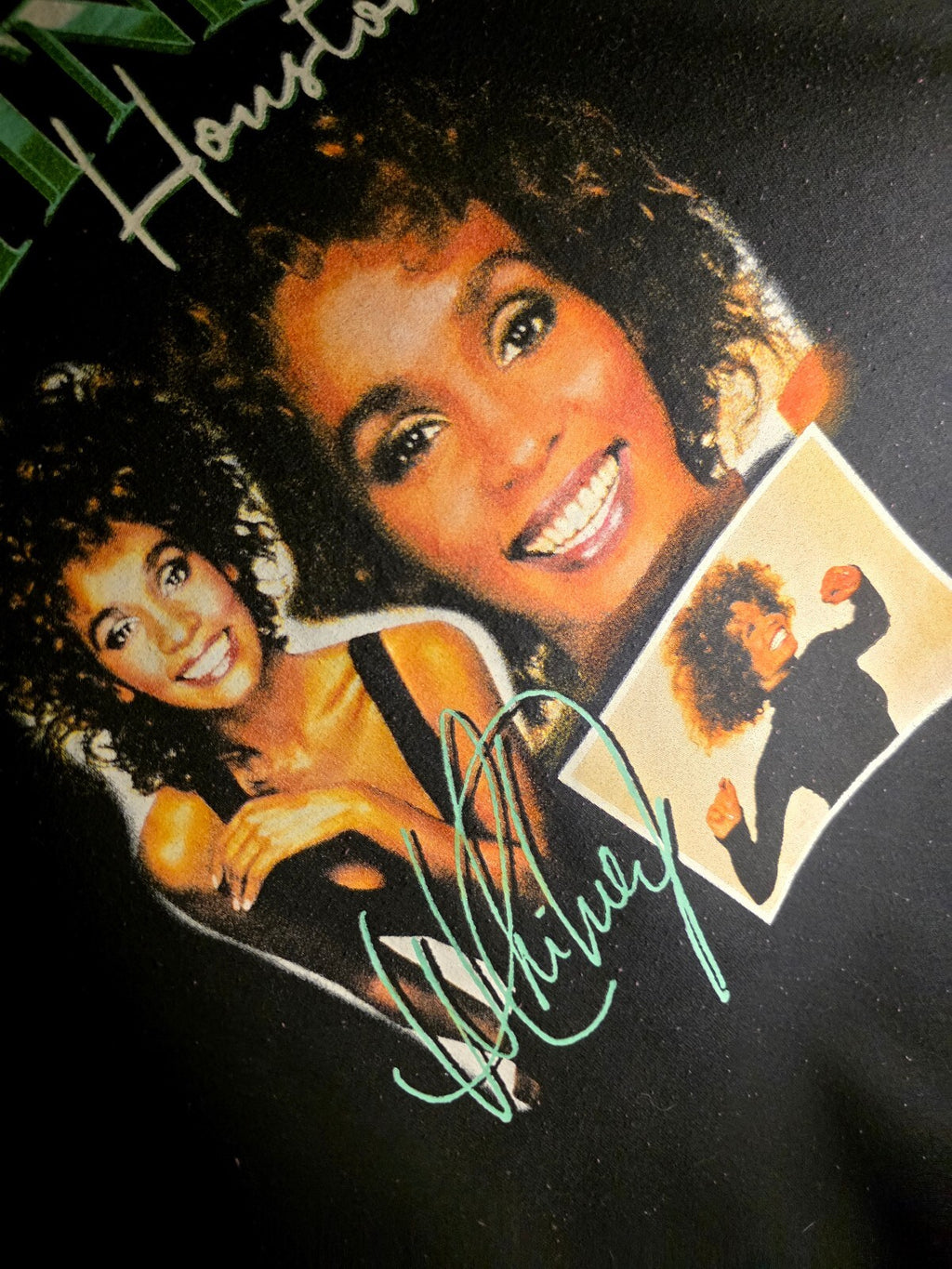 Whitney Houston Vintage Sweatshirt Black Size Large