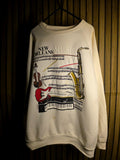 1980's Vintage Alore New Orleans Music Sweatshirt Cream Large