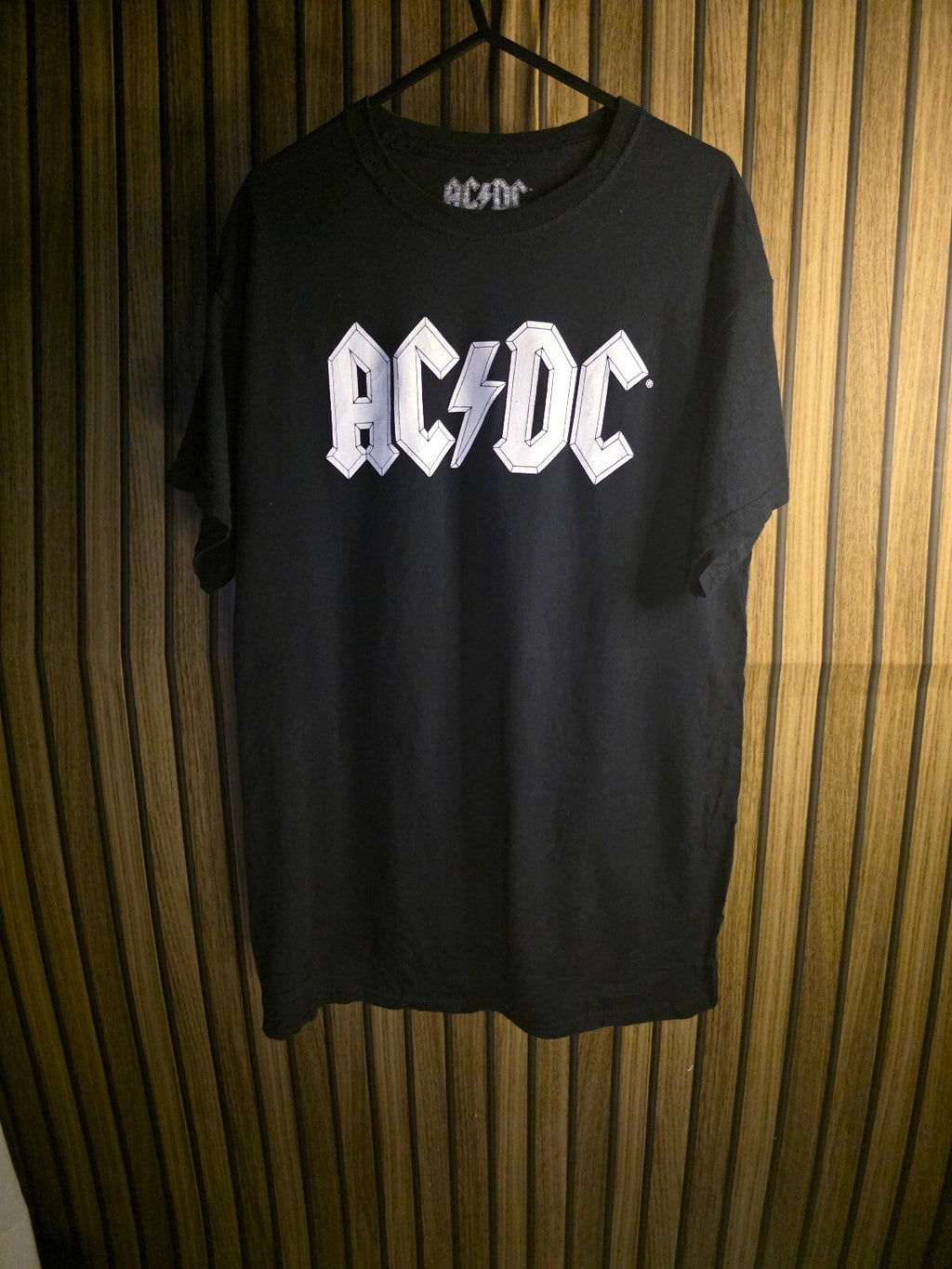 AC/DC Black Band Logo T-Shirt Medium