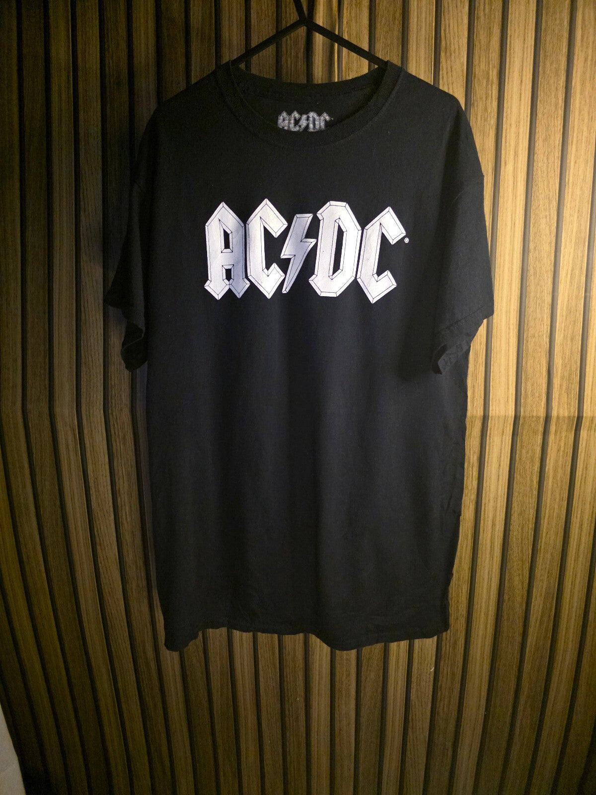 AC/DC Black Band Logo T-Shirt Medium
