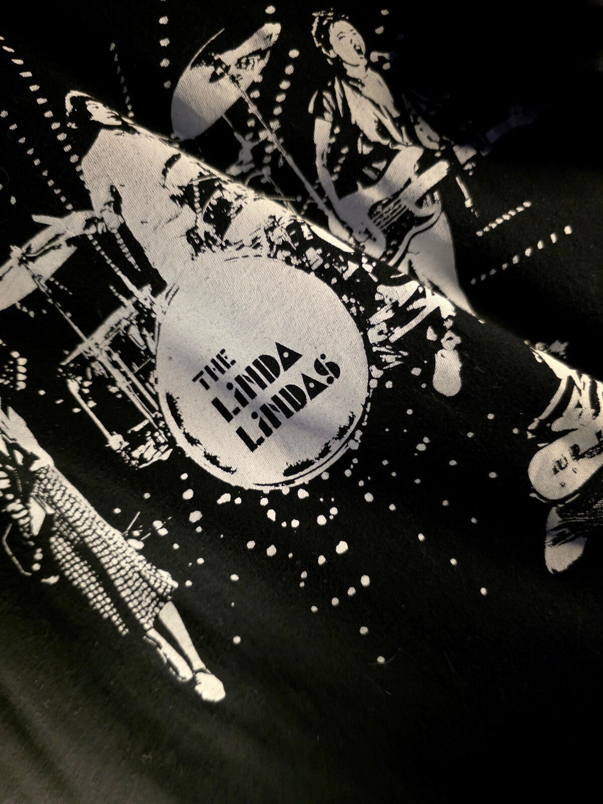 The Linda Lindas Band Graphic Black T-Shirt Unisex Medium
