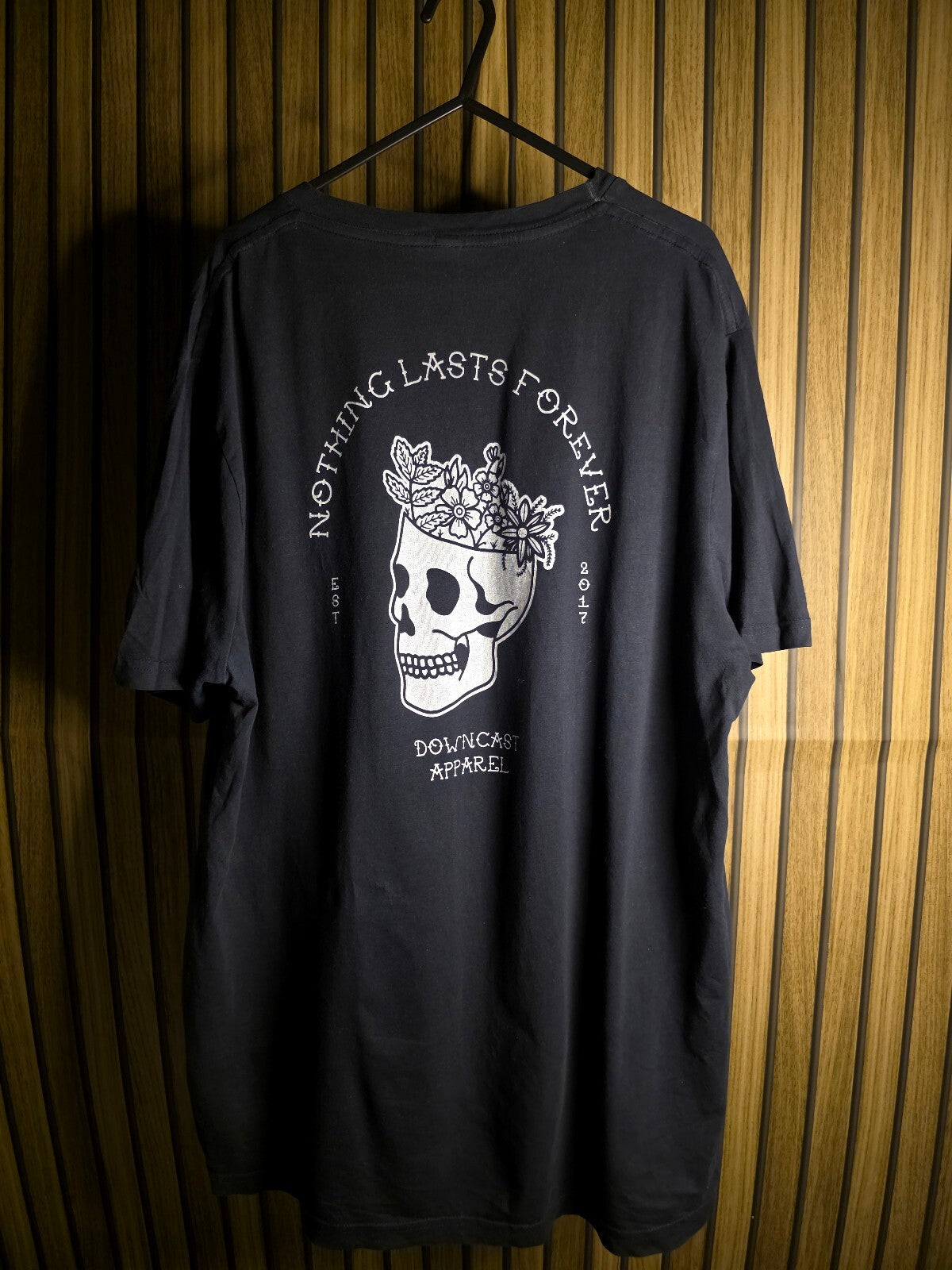 Downcast Apparel Skull Graphic Black T-Shirt XL