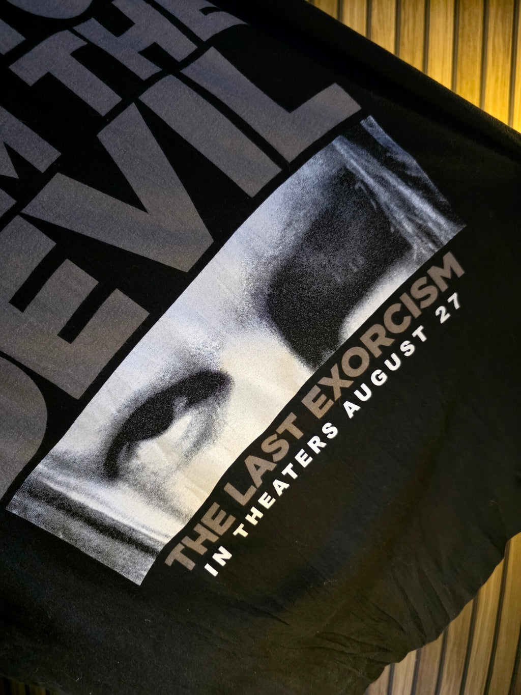 Fruit of the Loom The Last Exorcism Black Graphic T-Shirt Size L