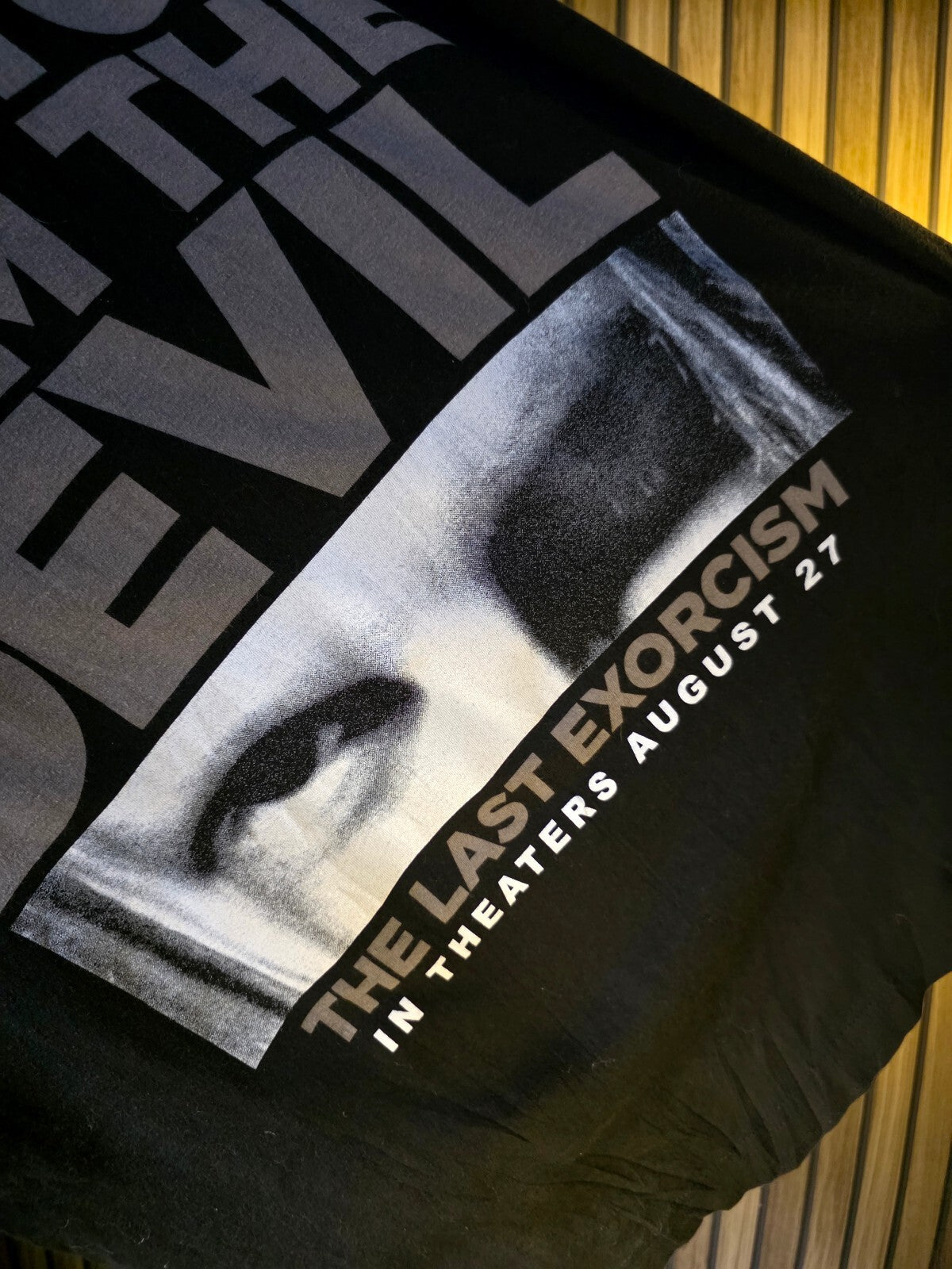 Fruit of the Loom The Last Exorcism Black Graphic T-Shirt Size L