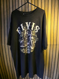 Elvis Presley Graphic T-Shirt Black XL The King Motorcycle