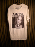 Aaliyah Share My World Tour 1997 Graphic T-Shirt Cream Medium