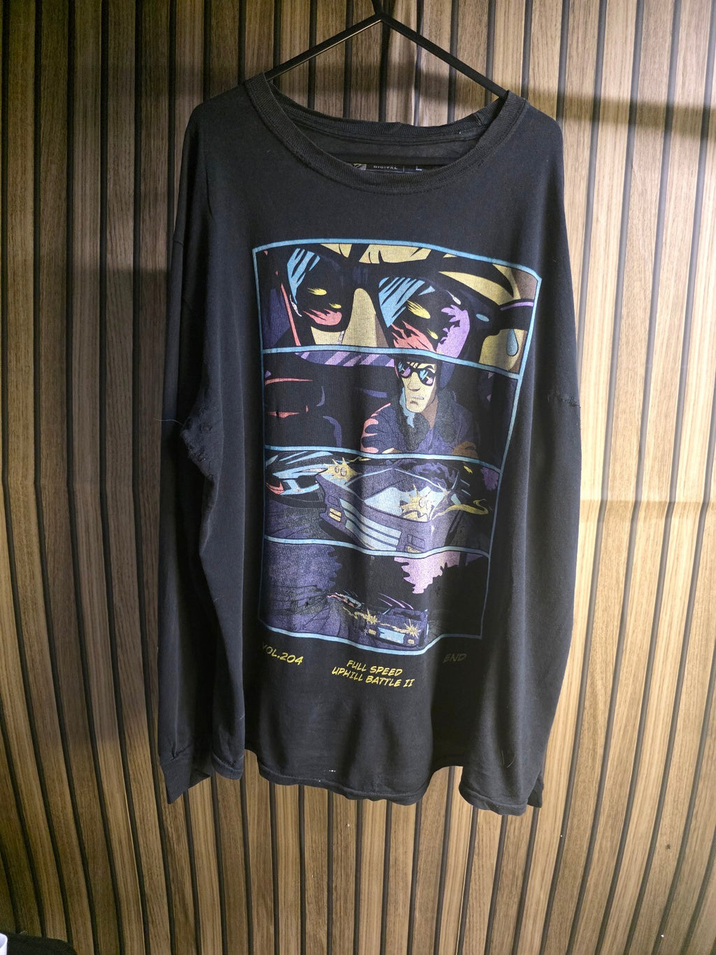 Corridor Digital Full Speed Uphill Battle II Graphic Long Sleeve T-Shirt Black L