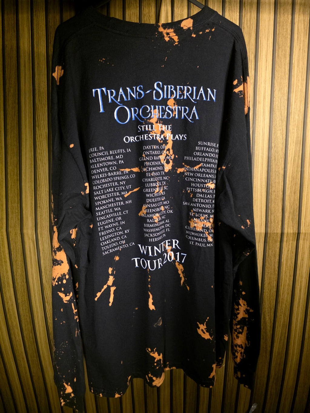 Gildan Trans-Siberian Orchestra Winter Tour 2017 Long Sleeve T-shirt Black XL