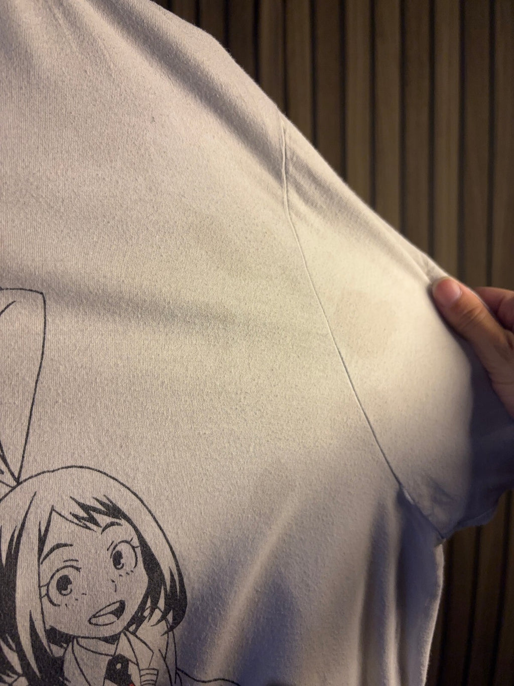 Anime Graphic T-Shirt My Hero Academia Characters White Large