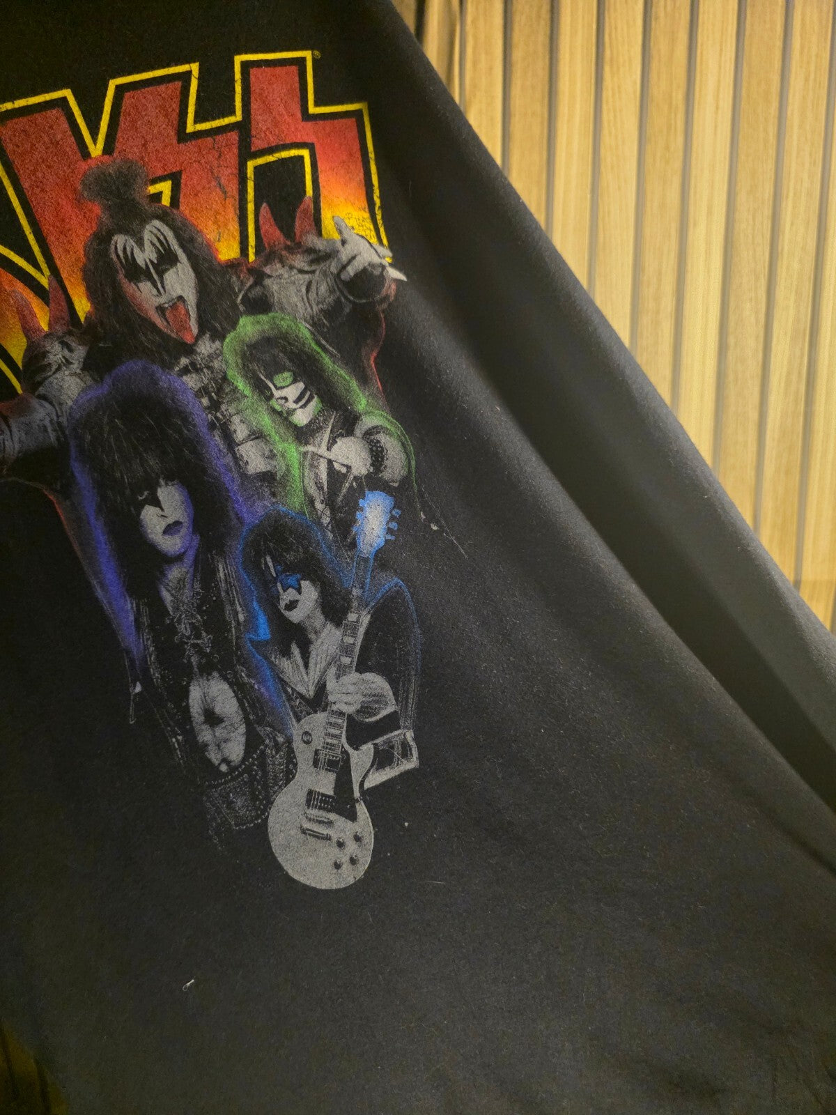 KISS Band Graphic T-shirt Black Large
