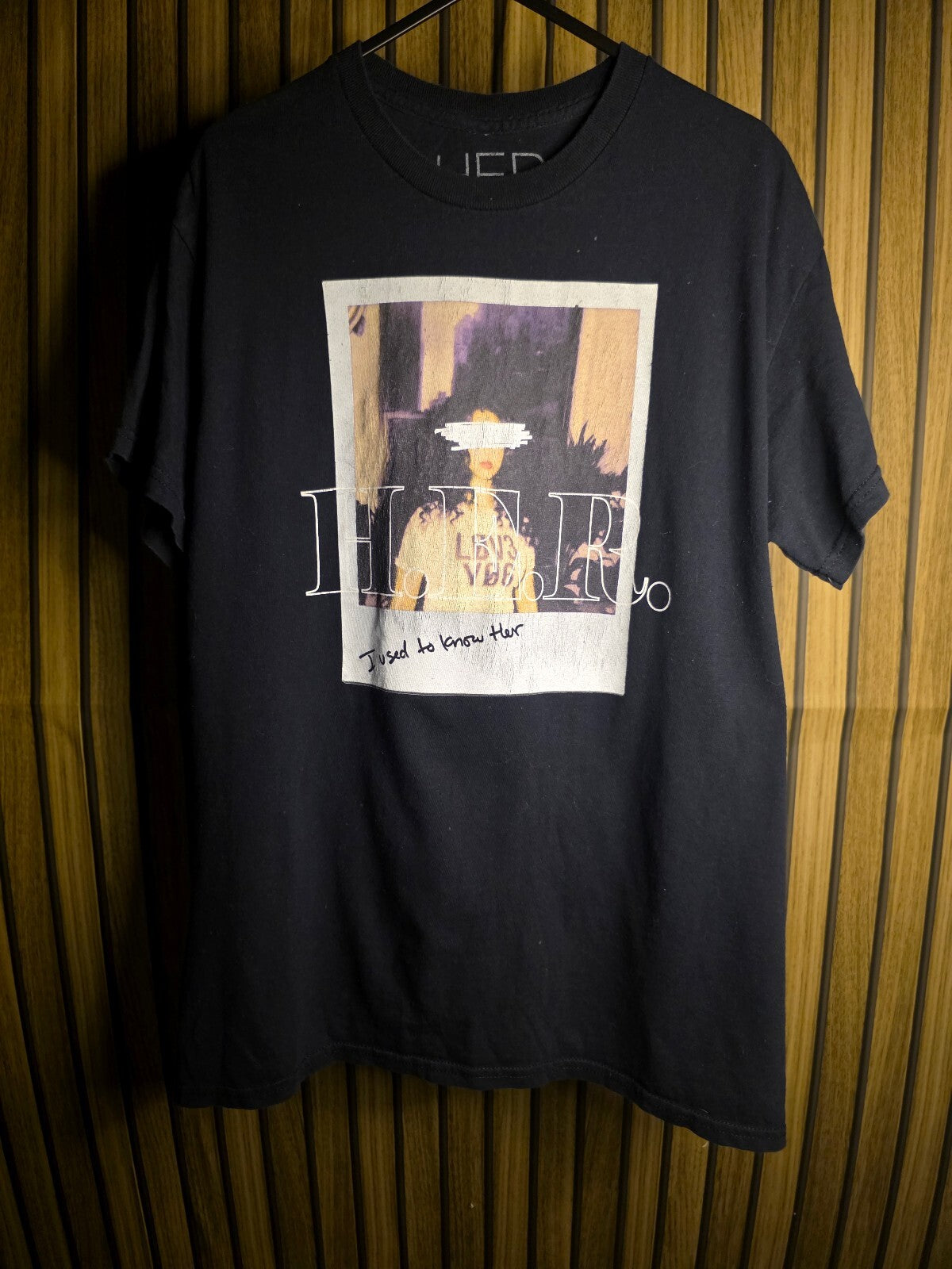 H.E.R. Graphic T-Shirt Black Medium Cotton