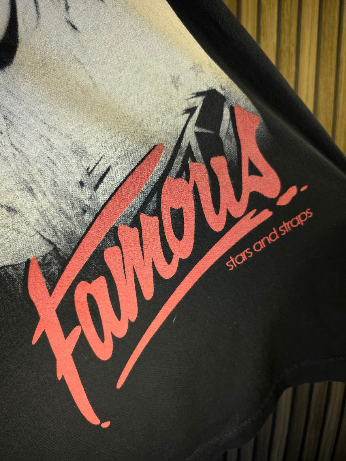 Famous Stars and Straps Black Graphic T-Shirt Large