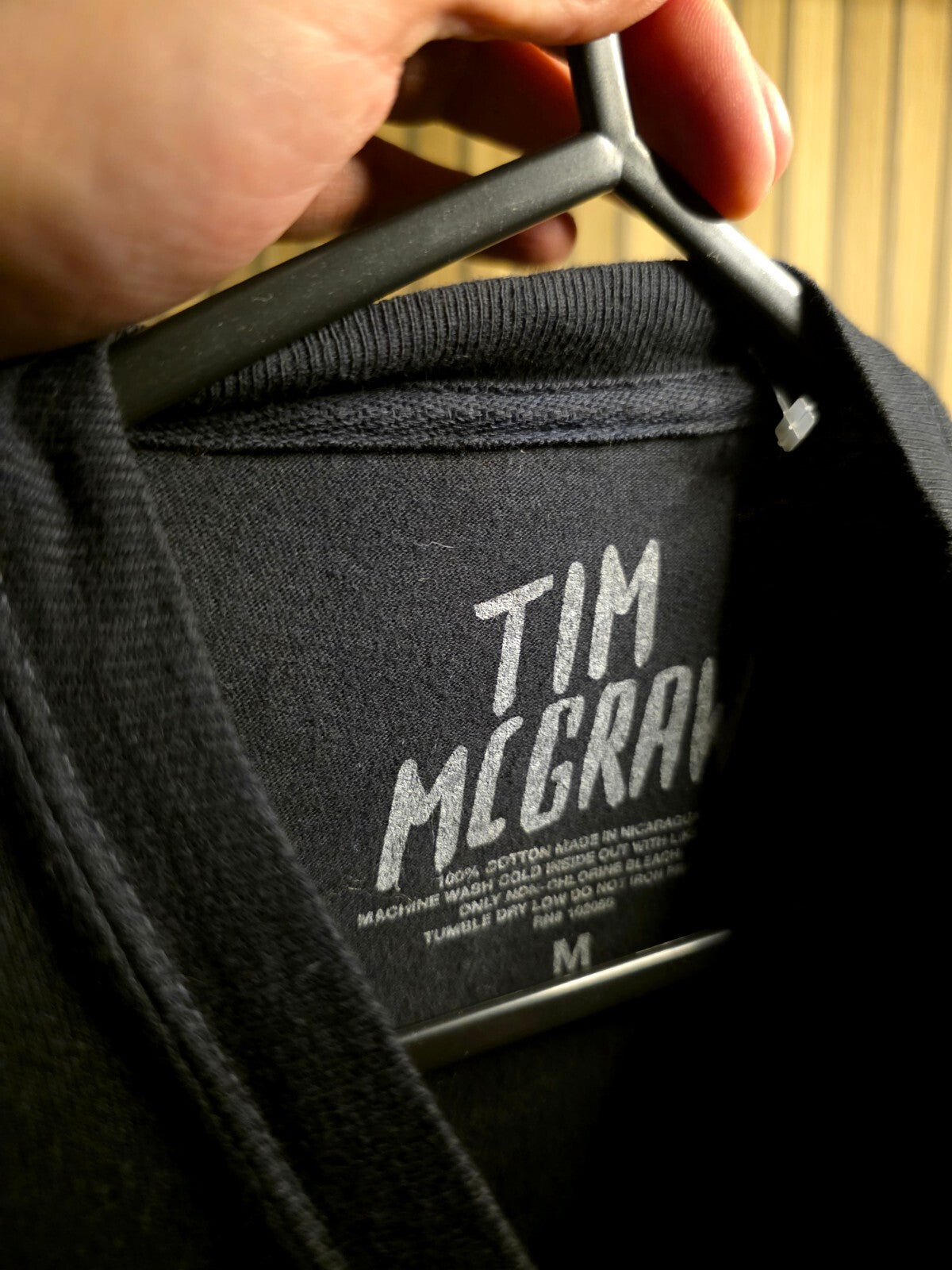 Tim McGraw Tour Graphic T-Shirt Black Medium