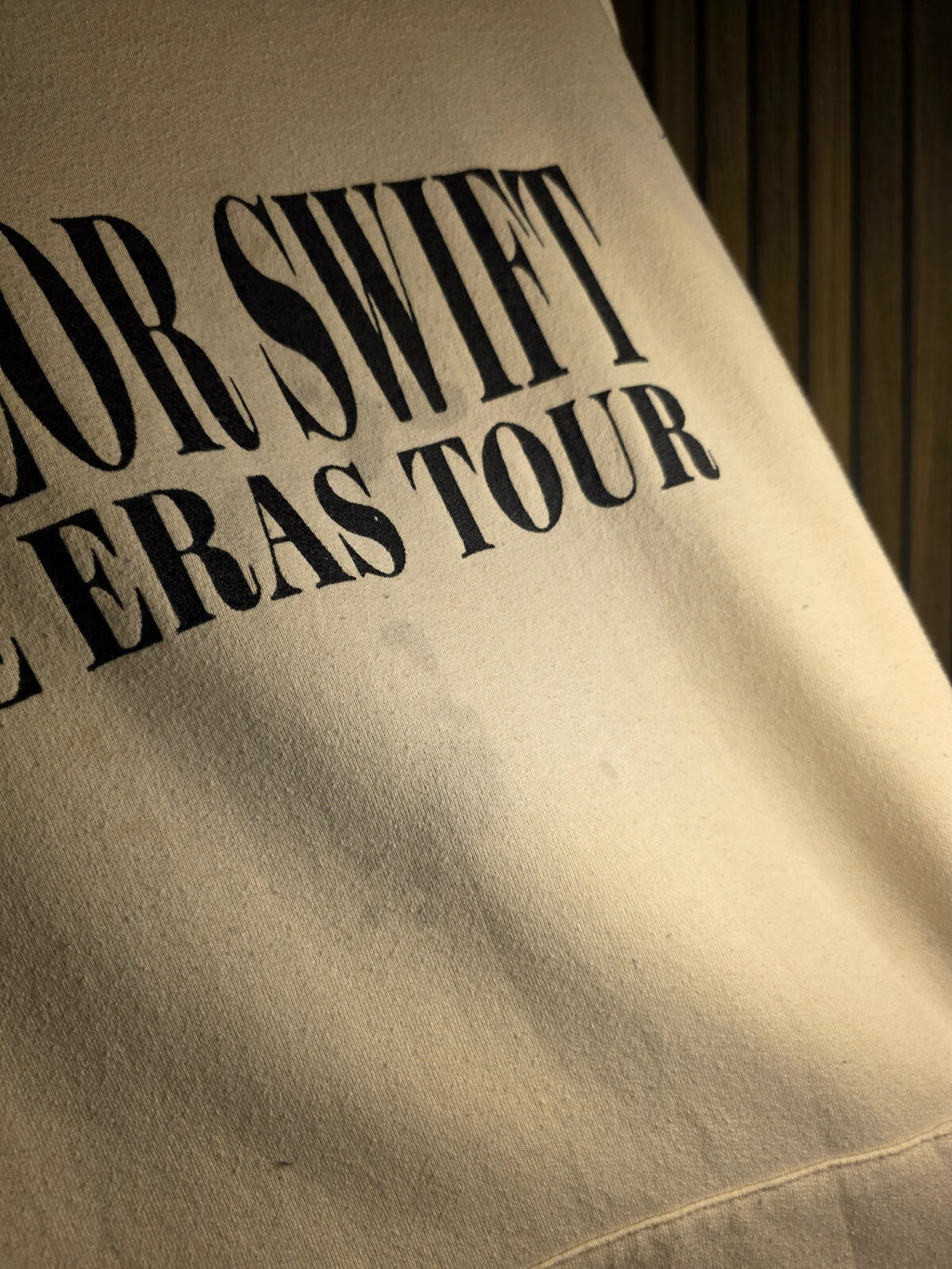Jerzees Taylor Swift The Eras Tour Hoodie Cream Large