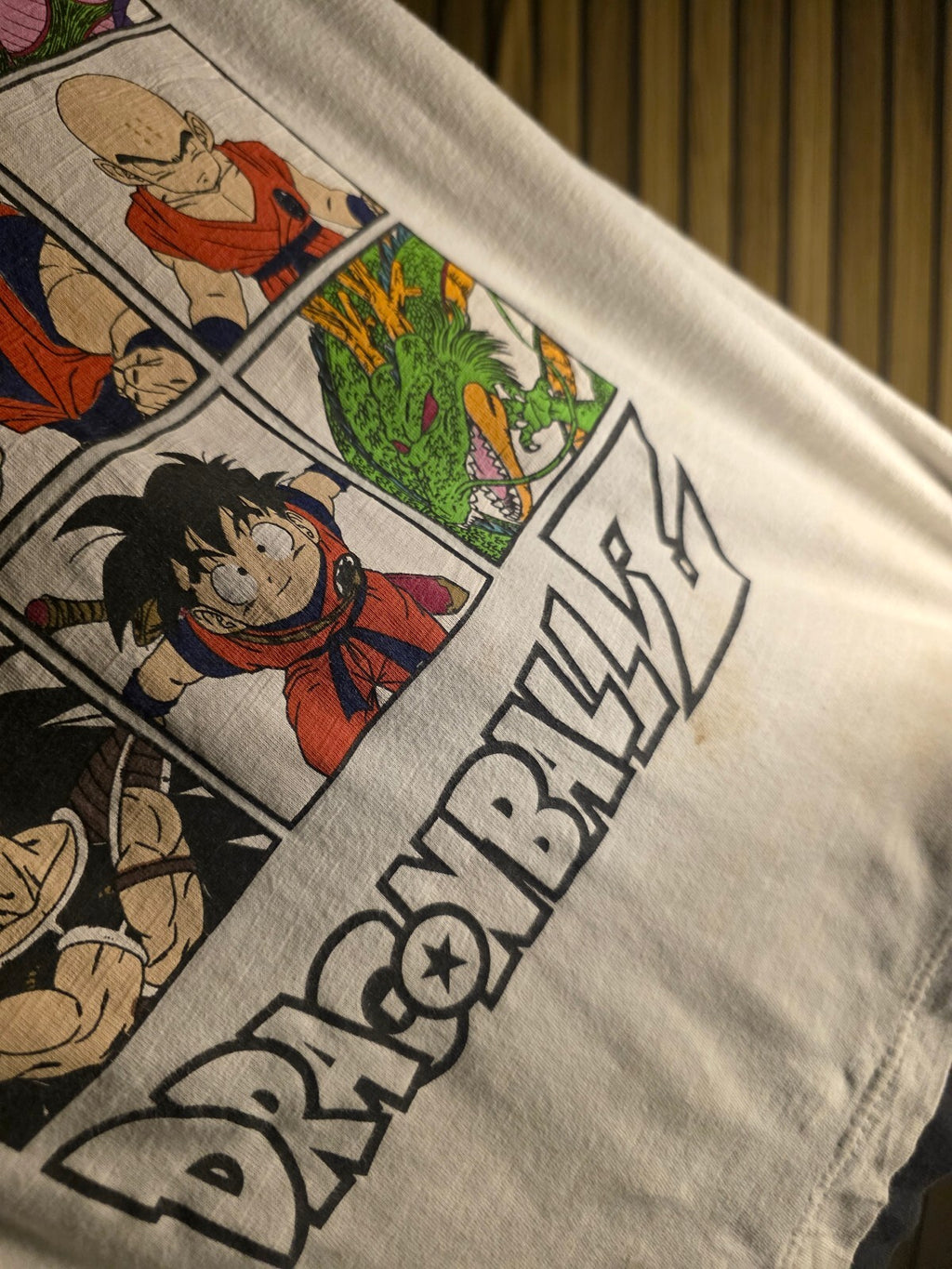 Dragon Ball Z Kids T-Shirt Cartoon Characters White Black Size 8