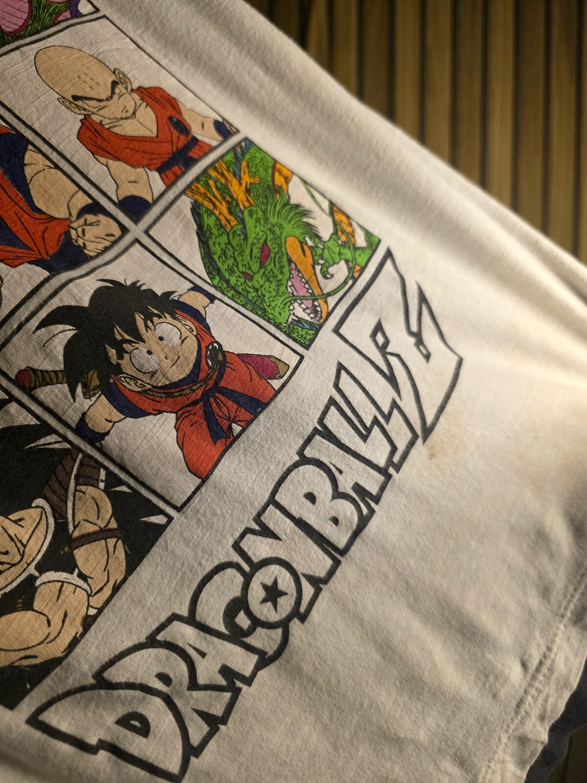 Dragon Ball Z Kids T-Shirt Cartoon Characters White Black Size 8