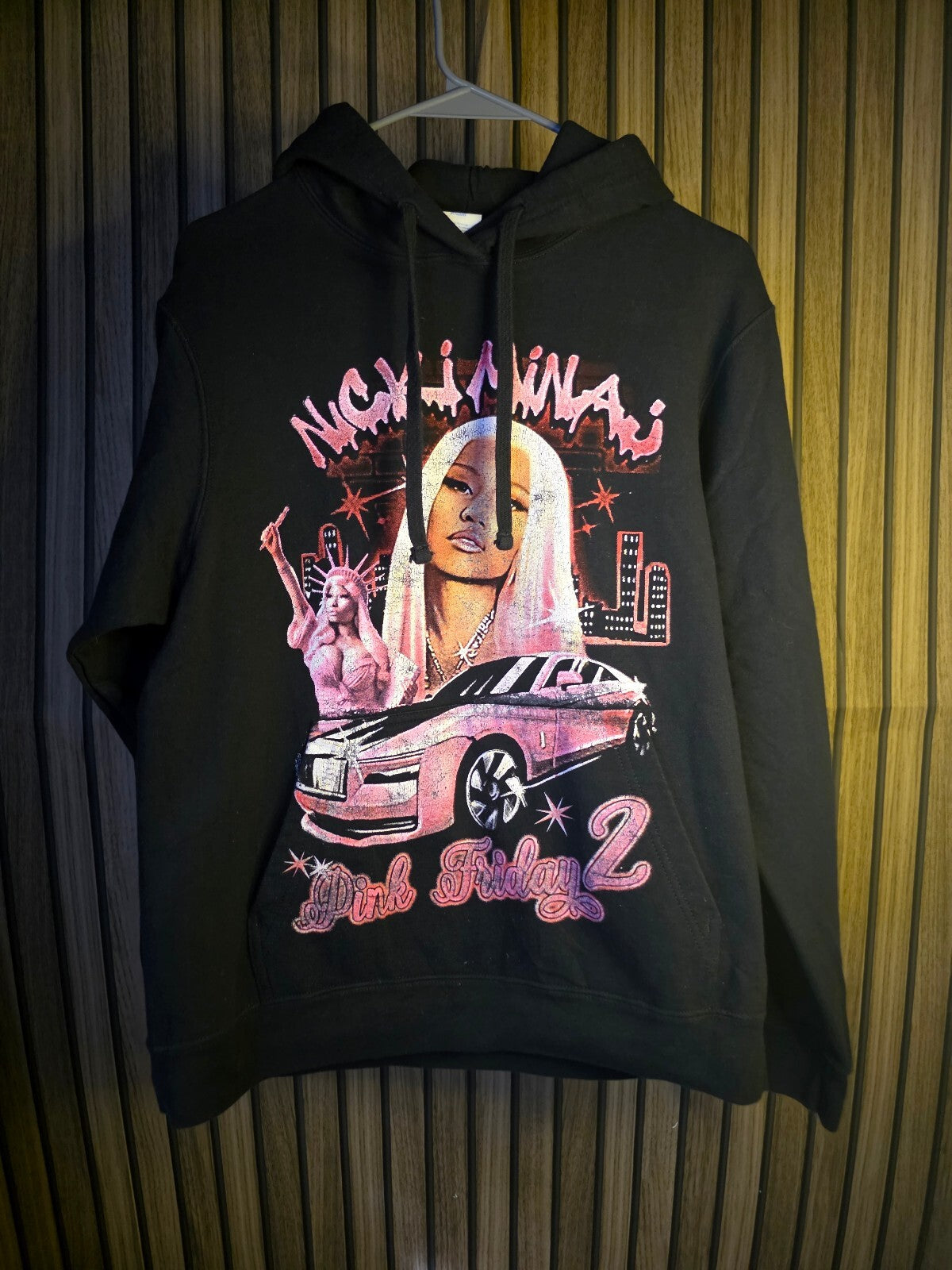 Nicki Minaj Pink Friday 2 Tour Hoodie Black Medium