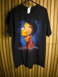 Gildan Kane Brown Live Forever Tour Black Cotton T-Shirt Medium