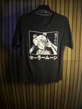Movies Sailor Moon Graphic T-Shirt Black Medium
