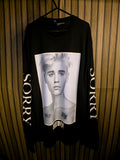 Bieber Sorry Tour Long Sleeve T-Shirt Black Size L
