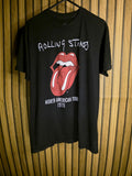 The Rolling Stones North American Tour 1975 Graphic T-Shirt Black Size Small