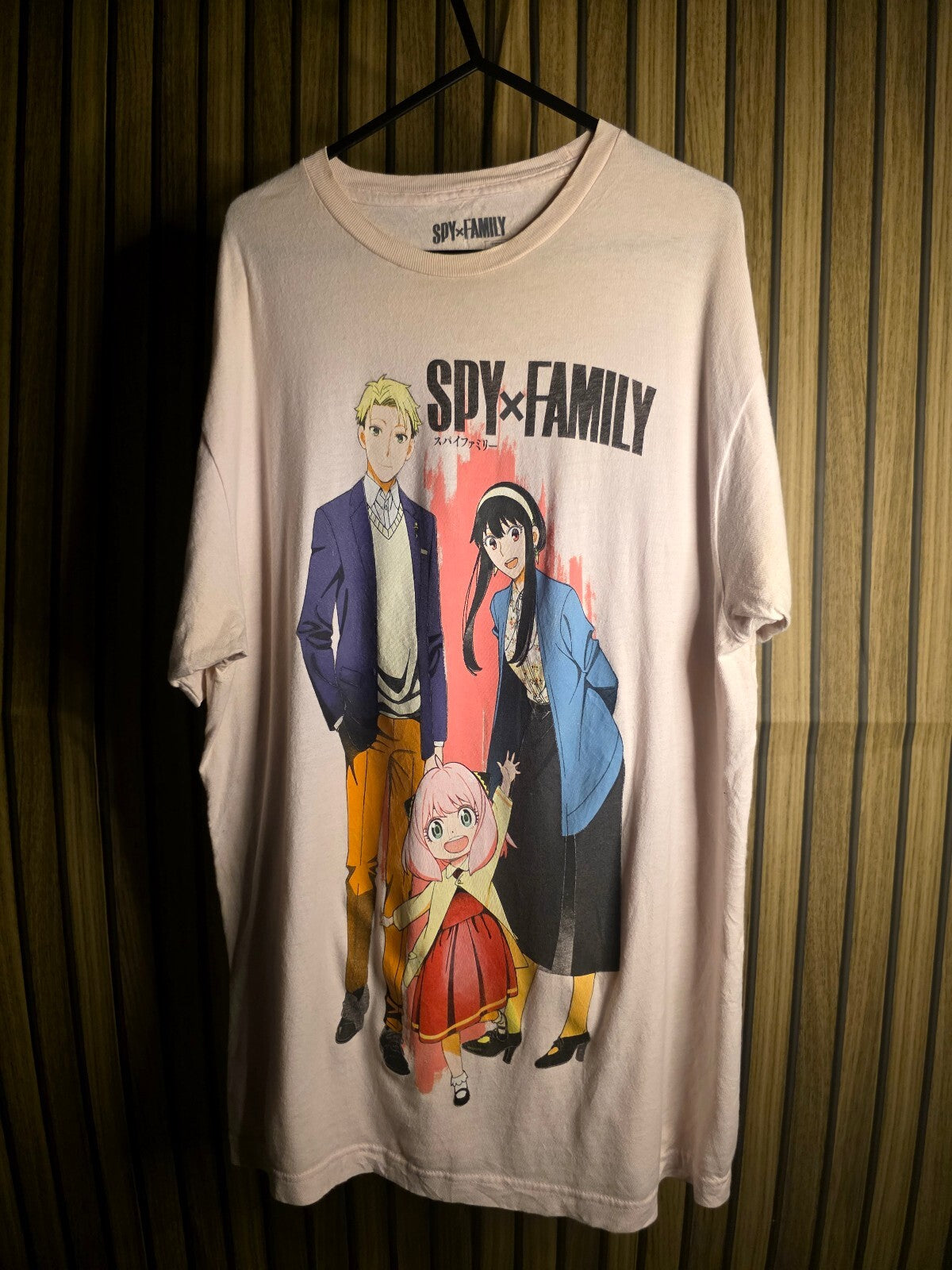 Crunchyroll SPY×FAMILY Graphic T-Shirt Beige Size L
