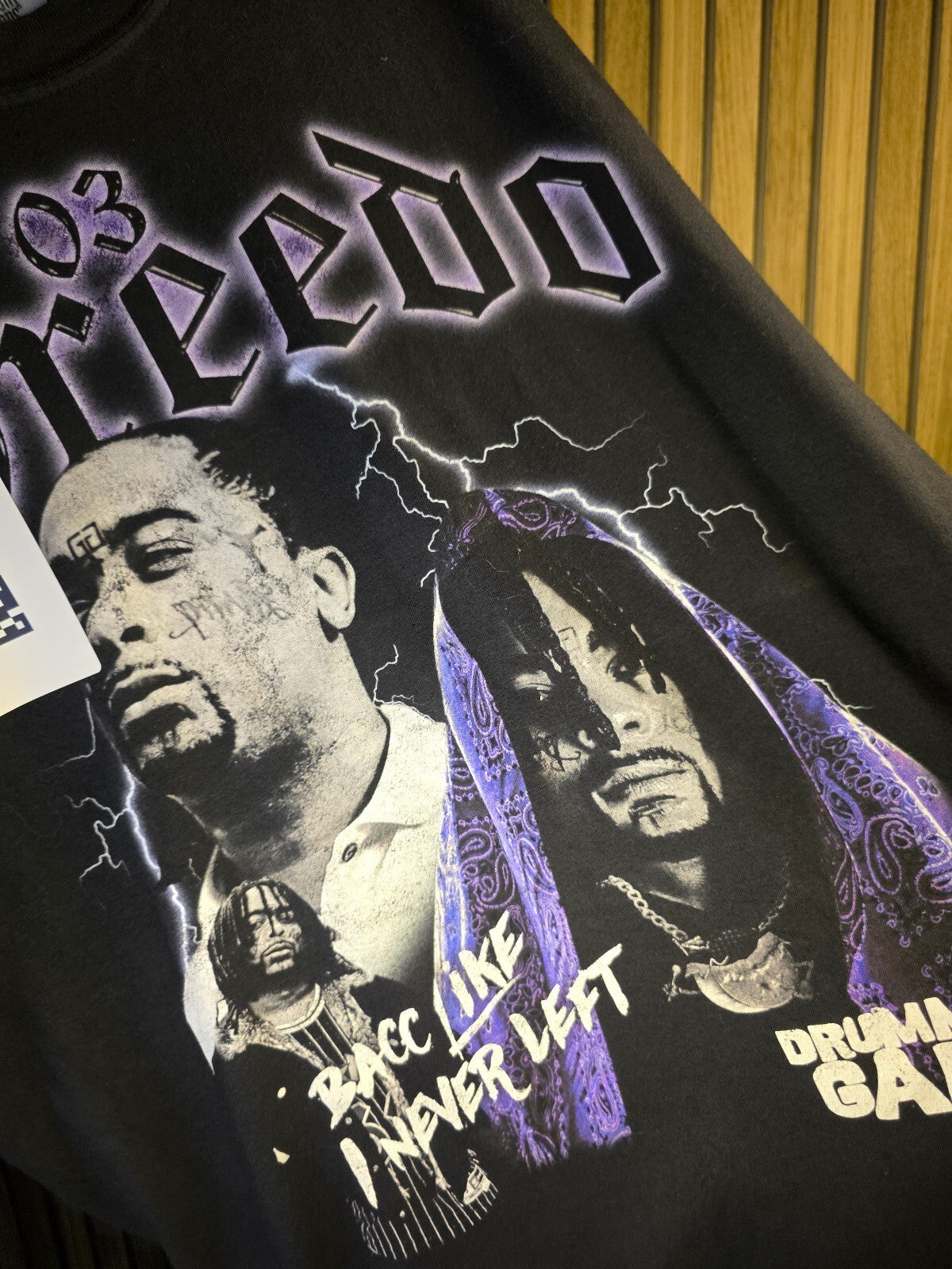 03 Greedo Drummer Gang Tour Graphic T-Shirt Black Large
