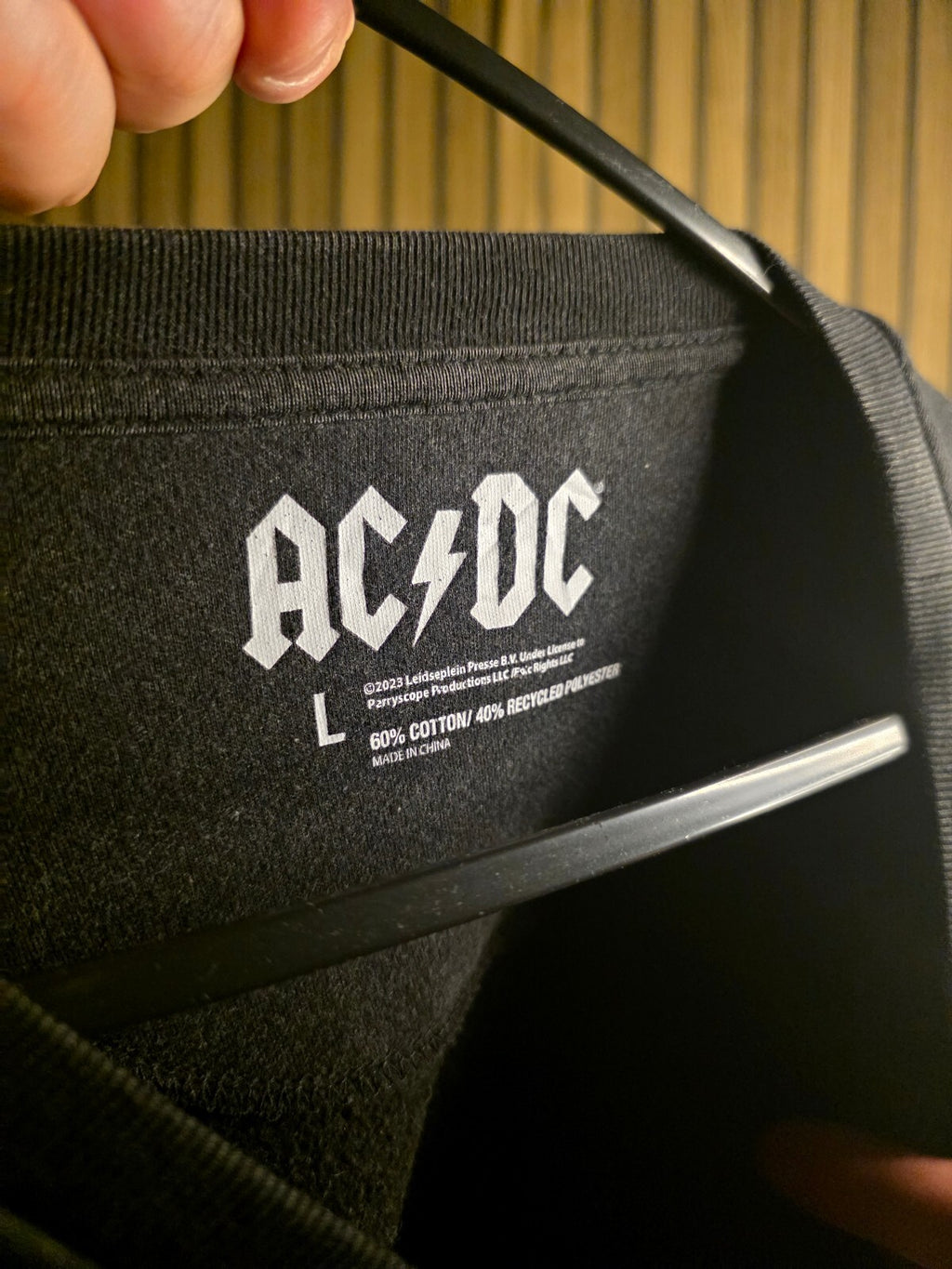 AC/DC We Salute You Graphic Sweatshirt Black Large