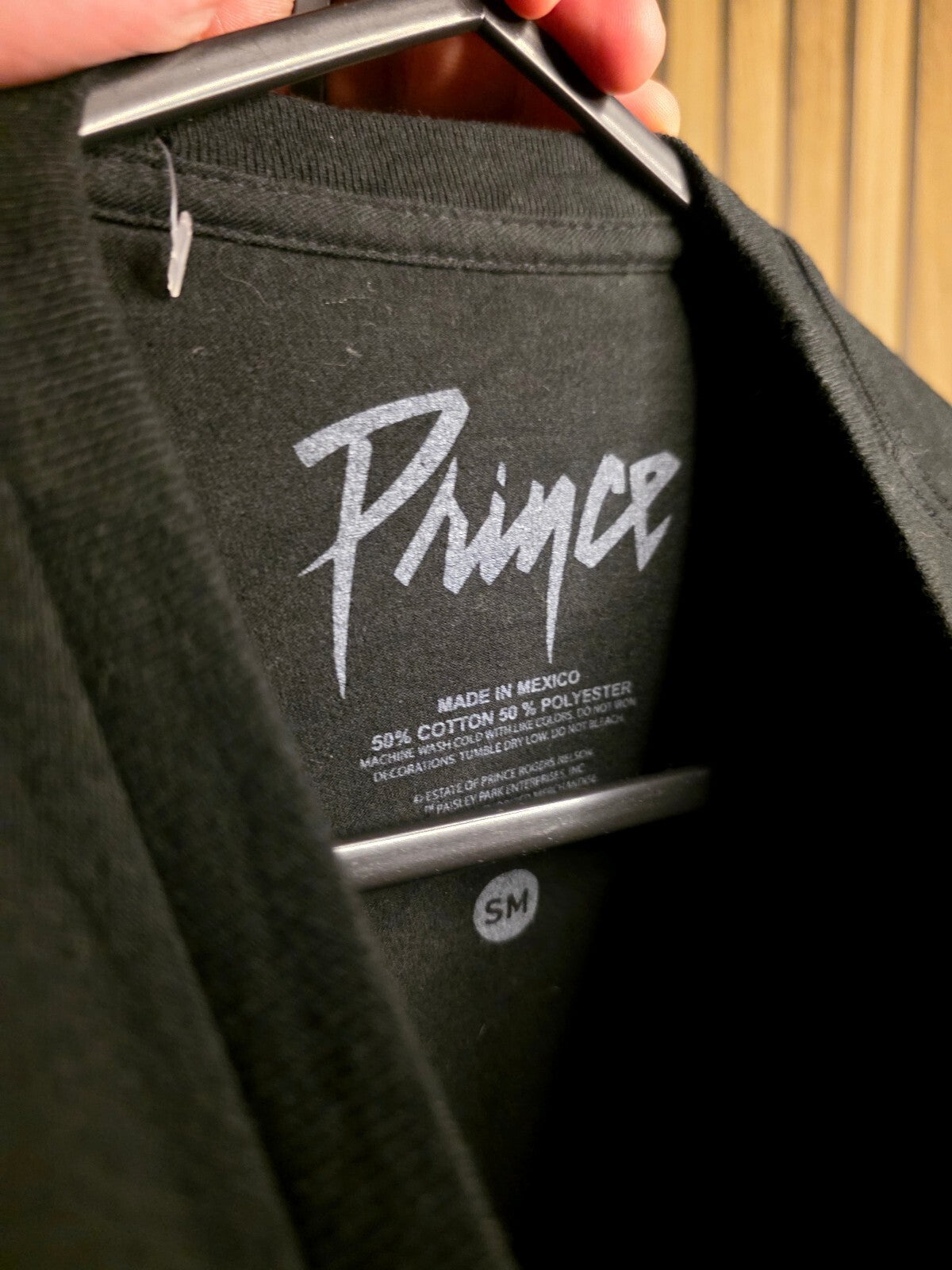 Prince Purple Rain Graphic T-Shirt Black Size SM