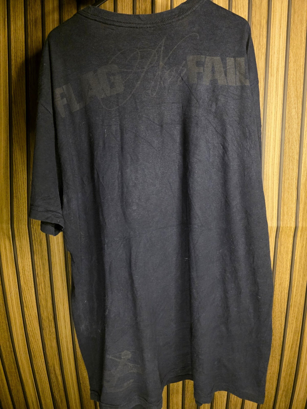 Flag Nor Frail Work Ethic Is Not Dead Graphic T-Shirt Black Oversized XL