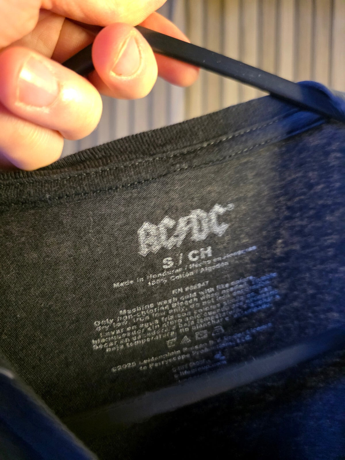 AC/DC Back In Black Band T-Shirt Black Size S