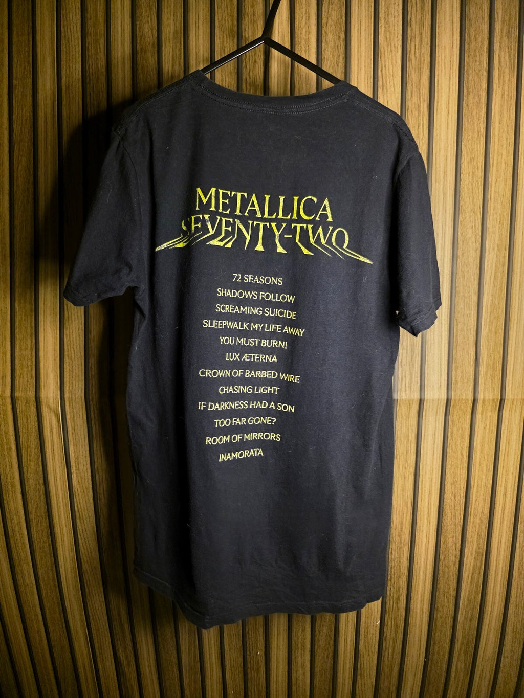 Metallica Vintage 1990s 'Seventy-Two' Album Tour Black T-Shirt Size Small